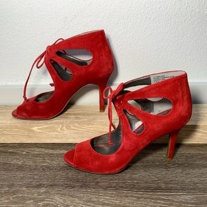Audrey Brooke Suede Leather Heels